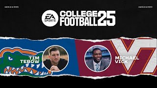 College Football 25 Gameplay  Mike Vick vs Tim Tebow [upl. by Joed884]