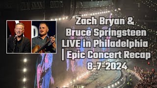 The Boss Meets Red Dirt Zach Bryan amp Bruce Springsteen Concert Recap [upl. by Nosille]