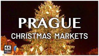 Christmas Markets in Prague Day to Night Magic [upl. by Bergquist]