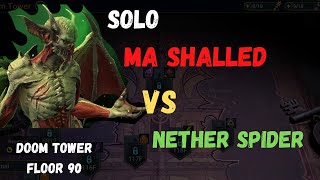 SOLO MA SHALLED VS NETHER SPIDER DoomTower RaidShadowLegends BangNababan [upl. by Ricki303]