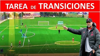 Ejercicio para DOMINAR las TRANSICIONES ofensivas y defensivas en el fútbol [upl. by Whang]