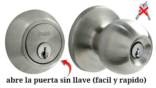 como abrir puerta sin llaves paso a paso sacar perilla de forma fácil y efectiva 2022 [upl. by Gunar590]