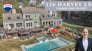 Come on a house tour of 116 Harvey Ln in Chadds Ford PA  Check it out [upl. by Louisa761]