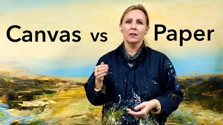 Pros and Cons of Canvas vs Paper for Acrylic Painters [upl. by Thirion]