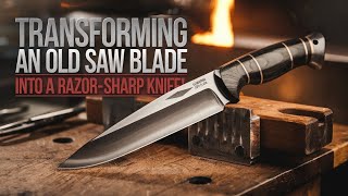 Making a Knife from an old Saw Blade [upl. by Helen]