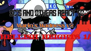 OCs and others react to Marios Madness v2 HELLISH HEIGHTS 12 [upl. by Dallman]