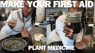 How to make super potent homemade infused oils for healing cutsbruisesburnsrash herbal first aid [upl. by Hamon167]