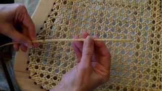 Weaving A Cane Seat Using the 7 Step Method [upl. by Betteann]