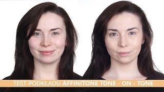 TEST  PODKŁAD MAYBELLINE AFFINITONE TONE ON TONE [upl. by Awhsoj]