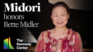 Midori honors Bette Midler  44th Kennedy Center Honors [upl. by Aekan326]