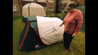 Our tent review Decathlon Quechua 2 Seconds 3XL Fresh amp Black pop up tent quechua [upl. by Westney103]