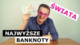 NAJWYŻSZE NOMINAŁY BANKNOTÓW ŚWIATA vs 500 ZŁOTYCH [upl. by Gamal455]