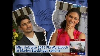 Saksi Miss Universe 2015 Pia Wurtzbach at Marlon Stockinger split na [upl. by Rutra]