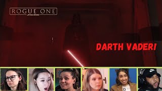 MORE Reactors Reacting to DARTH VADER HALLWAY SCENE  Rogue One A Star Wars Story [upl. by Cooe]