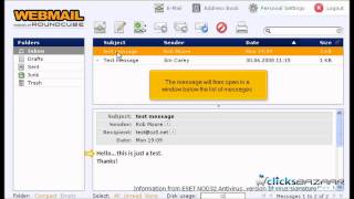 How to open an email message in RoundCube [upl. by Itnavart762]