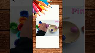 Learning colors for toddlerslearn colors and shapeseducational videos for toddlers Pink Balls Red [upl. by Naelcm818]