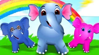 Baccha Hathi Song  हाथी परिवार  Hindi Rhymes  Elephant Family In Hindi  Kids Tv India [upl. by Arhoz]