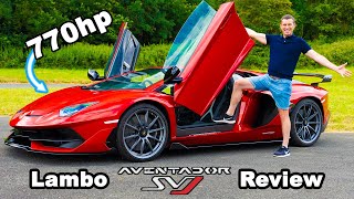 Lamborghini Aventador SVJ review  060mph 14mile amp brake test [upl. by Nuoras]