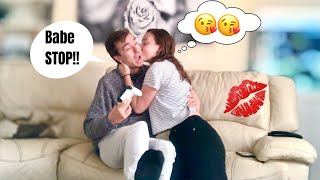 I CAN’T STOP KISSING YOU PRANK ON BOYFRIEND he loved it [upl. by Alegnat]