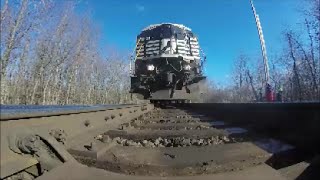 NS train runs over GoPro and knocks it under switch with sparks [upl. by Meave605]