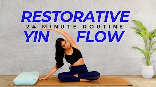 This Gentle Yoga Flow is Everything Yoga Workout for Beginners Restorative Yin Flow w Rachel Katz [upl. by Aulea]