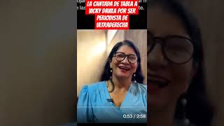 LA CANTADA DE TABLA A VICKY DAVILA POR SER PERIODISTA DE ULTRADERECHA [upl. by Joelle]