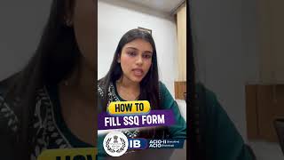 How to Fill SSQ Form  IB ACIO Executive amp Technical  Start Interview Preparation with YourPedia [upl. by Nil]