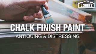 How to Use Chalk Finish Paint  Antiquing and Distressing Tips [upl. by Ddot]