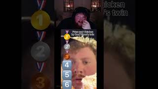 Caseoh Ranks Songs Pt 1 😂 caseoh funny caseohfunnymoments memes clips [upl. by Olegnaleahcim]