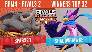 RRM4  Rivals 2  Winners Top 32  Sparx21 Loxodont vs Shadowhawke Wrastor [upl. by Englis]