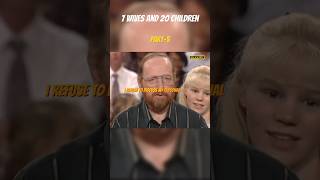 Polygamy debate  He has 7 wives amp 20 children  part5 judgejudy shorts [upl. by Arlyne]