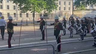 Royal Marines Beating Retreat  March to Horse Guards Parade [upl. by Freudberg]