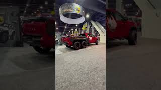 Dual axle 6 wheel drive Tundra at SEMA 2022 [upl. by Blancha]