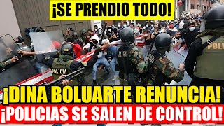 GRAN REPRESION POLICIAL SE SALE DE CONTROL CONTRA MANIFESTANTES por GRITAR ¡DINA BOLUARTE RENUNCIA [upl. by Nylavad]