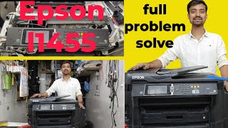 How to Epson printer Service repairing Epson L1455 printer head cleaning epson printersupport [upl. by Stallworth397]