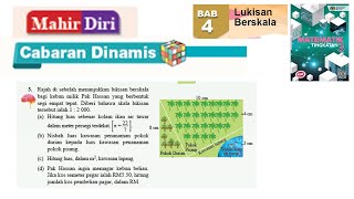 KSSM Matematik Tingkatan 3 Bab 4 lukisan berskala mahir diri no3 cabaran dinamis buku teks [upl. by Darlleen]