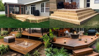 Platform Deck ideas  Building a Platform Deck on the Ground  Diy Ground Level Deck on a Budget [upl. by Mcilroy712]