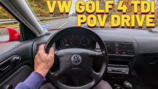 1999 VW GOLF 4 TDI POV DRIVE  0100 ACCELERATION  TOP SPEED 19TDI 90 HP FWD 5MT [upl. by Manthei695]