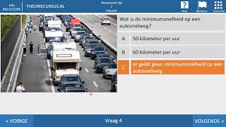 Theorie examen 2023  Autotheorie  Voorrang  Autosnelweg  CBR examen [upl. by Eeslek957]