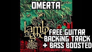 Lamb Of God  Resurrection man  Free Guitar Backing Track Bass Boosted  best backing Track [upl. by Backer316]