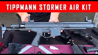 Tippmann Stormer Paintball Gun Upgrade Air Through Buttstock Kit Operation and Installation MCS [upl. by Basilio587]