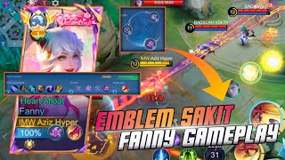 BEST FANNY EMBLEM FOR HIGH DAMAGE  FANNY RANK GAMEPLAY  MLBB [upl. by Nahpets]