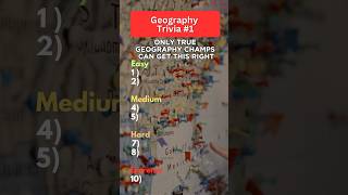 How Well Do You ACTUALLY Know Your Geography Geography Trivia p1 [upl. by Aicirpac175]