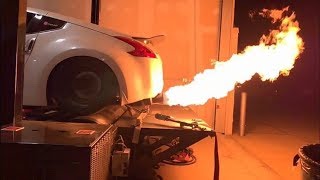 FIRE BREATHING Stillen Supercharged Nissan 370Z Dyno amp Street Pulls [upl. by Eciralc]