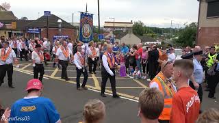 Airdrie Argyle Accordion Band  Central Scottish 12th Parade  Larkhall  080723 4K [upl. by Sina]