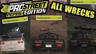 All Wrecks in NFS Pro Street Pepega Editionnow complete [upl. by Ithnan763]