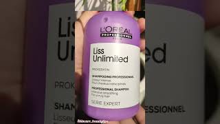 LOREAL LISS UNLIMITED BEST PRO KERATINE SHAMPOO FOR UNRULY HAIR BEST FOR VERY DRY HAIRS shorts [upl. by Nerek]