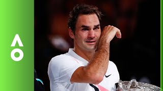 Roger Federers emotional winning speech  Australian Open 2018 Final [upl. by Corabelle]