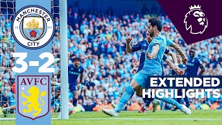 EXTENDED HIGHLIGHTS  Man City 32 Aston Villa  ILKAY GUNDOGAN SUPER SUB Premier League Champions [upl. by Vivyan502]