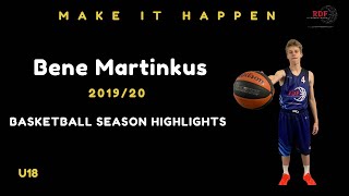 RDF U18 Bene Martinkus  Basketball Highlights 1920 Season [upl. by Jr941]